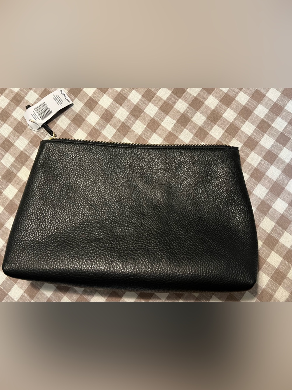 Vera Bradley Large Black Sequin Leather Pouch with Sequin Design NWT GORGEOUS - Picture 14 of 15